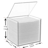 Disposable Face Towel Holder Storage Box , Clear Acrylic Box Container , Makeup Organizer With Flip Lid In Australia - Darrahopens