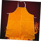 Cowhide Leather Welding Apron Heat&Flame-Resistant Work Apron Wear Resistant Protection Pinafore Safe Workwear（60×90cm） In Australia - Darrahopens