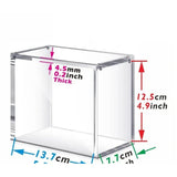 Acrylic Magnetic Case Booster Box Protective Case Stackable Thick Magnetic Closure Gifts for Collectors, （15.3*8.7*13.5cm）