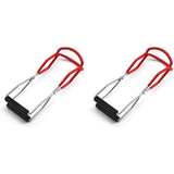 2pcs  Canning Jar Lifter, Canning Tongs Jar Lifter, Canning Tools, Canning Supplies for Home Kitchen, Stainless Steel, Red In Australia - Darrahopens