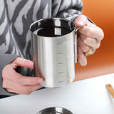 Stainless Steel Camping Cup, 500ml Fireproof Metal Cup with Lid and Foldable Handle, High Temperature Direct Heating, Great for Backpacking In Australia - Darrahopens