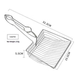 Cat Litter Scoop - Extra Large Heavy Duty Metal Kitty Litter Scoop, Premium Stainless Steel Cat Poop Scooper, Durable Sifting Shovel with Long Handle for Easy Cleanup, Best cat scooper for litter box In Australia - Darrahopens