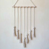Hanging Photo Display Wall Decor - Handwoven Boho Picture Collage Decor Hanger with 8Wooden Clips & Cotton String Holder Organizer for Bedroom, Living Room, Home, Dorm, Gift In Australia - Darrahopens