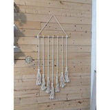 Hanging Photo Display Wall Decor - Handwoven Boho Picture Collage Decor Hanger with 8Wooden Clips & Cotton String Holder Organizer for Bedroom, Living Room, Home, Dorm, Gift In Australia - Darrahopens