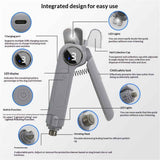 2-in-1 Dog Nail Clippers & Grinder with Light, Quiet Electric Pet Nail Trimmer for Large Medium Small Dogs & Cats, Rechargeable, Splash Guard & Safety Lock, Painless Grooming Tool (Grey) In Australia - Darrahopens