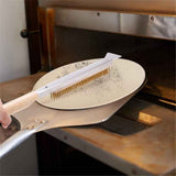 Pizza Oven Brush with Scraper Pizza Oven Brush with Scraper,Copper Wire Pizza Brush with Wood Handle, Portable Pizza Scraper, Outdoor Pizza Oven Accessories In Australia - Darrahopens