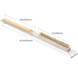 Pizza Oven Brush with Scraper Pizza Oven Brush with Scraper,Copper Wire Pizza Brush with Wood Handle, Portable Pizza Scraper, Outdoor Pizza Oven Accessories In Australia - Darrahopens