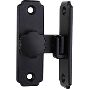 Heavy Duty 90 Degree Barn Door Lock,  Stainless Steel Security Sliding Door Latch for Barn, Garden, Bathroom, Fence, Shed - Anti-Rust and Robust (Short/Black) In Australia - Darrahopens