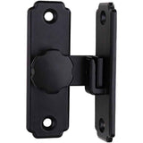 Heavy Duty 90 Degree Barn Door Lock,  Stainless Steel Security Sliding Door Latch for Barn, Garden, Bathroom, Fence, Shed - Anti-Rust and Robust (Short/Black) In Australia - Darrahopens