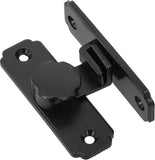Heavy Duty 90 Degree Barn Door Lock,  Stainless Steel Security Sliding Door Latch for Barn, Garden, Bathroom, Fence, Shed - Anti-Rust and Robust (Short/Black) In Australia - Darrahopens