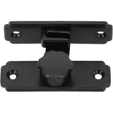 Heavy Duty 90 Degree Barn Door Lock,  Stainless Steel Security Sliding Door Latch for Barn, Garden, Bathroom, Fence, Shed - Anti-Rust and Robust (Short/Black) In Australia - Darrahopens