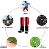 Waterproof Gators for Hiking Boots and Shoes Lightweight Adjustable Leg Gaiters for Men Women Gaiters for Hiking Snowshoeing（Red adult） In Australia - Darrahopens