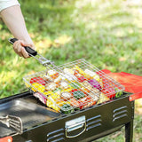 Grill Basket Large Portable Folding BBQ Camping Grilling Rack for Fish, Vegetables, Shrimp, Barbeque Griller Cooking Accessories, Grilling Gifts In Australia - Darrahopens