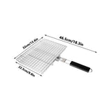 Grill Basket Large Portable Folding BBQ Camping Grilling Rack for Fish, Vegetables, Shrimp, Barbeque Griller Cooking Accessories, Grilling Gifts In Australia - Darrahopens
