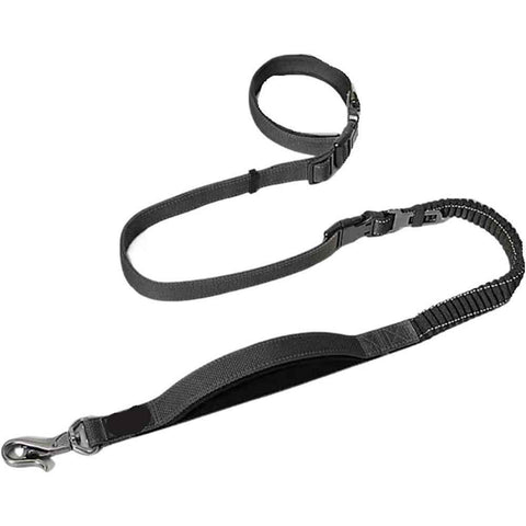 Hands Free Dog Leash for Walking Running with Safety Car Seat Belt Shock Absorbing Bungee Leash with Padded Handle (Black) In Australia - Darrahopens