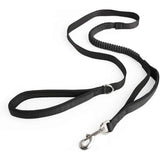 Hands Free Dog Leash for Walking Running with Safety Car Seat Belt Shock Absorbing Bungee Leash with Padded Handle (Black) In Australia - Darrahopens