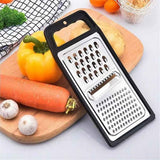 Multifunctional Multi-functional Stainless Steel Grater Vegetables and Cheese Cutter Potato Chopper Fruit Peeler Home Kitchen Accessories(Black) In Australia - Darrahopens