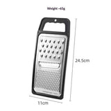 Multifunctional Multi-functional Stainless Steel Grater Vegetables and Cheese Cutter Potato Chopper Fruit Peeler Home Kitchen Accessories(Black) In Australia - Darrahopens