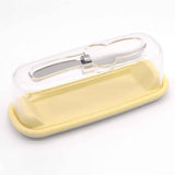 Small Butter Dish with Lid and Knife, Clear Plastic Butter Keeper for Countertop and Refrigerator, Easy Scoop and Easy to Clean for West & East Coast Butter In Australia - Darrahopens