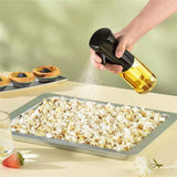 300ml Oil Bottles Kitchen Household Oil Spray Bottle Olive Oil Cooking Oil Barbecue Fat Reduction Oil Control Atomized Glass Spray Pot Kitchen Oil Dispenser(Black) In Australia - Darrahopens