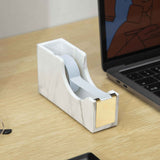 Gold Tape Dispenser | Acrylic Desktop Tape Cutter with Smooth Blade & Weighted Non-Slip Base | Fits Standard & Large Rolls | Cute Desk Accessory for Office & Home (Marble Gold) In Australia - Darrahopens