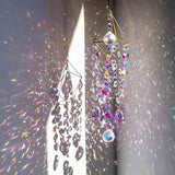 Rainbow Manufacturing for Window Hanging, Rainbow Maker   Indoor Window Glass Wind Chimes Home Garden Decor, Purple In Australia - Darrahopens
