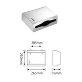 Paper Towel Dispenser Wall Mount - Large Capacity Stainless Steel Tissue Holder, Suitable for Bathrooms and Public Places, 304 sandblasted In Australia - Darrahopens