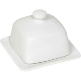 Rectangle Butter Dish with Lid, White  Domed Cheese Dish with Handle Individual Serving Mini Butter Tray, Cute Ceramic Dessert Serving Bowl for Table, Countertop, Refrigerator In Australia - Darrahopens