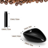 Coffee Bean Dosing Cup and Spray Bottle Kit - Ceramic Single Dosing Tray, Static Reducing Spray (Black) In Australia - Darrahopens