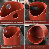 Coffee Knock Box Coffee Knock Box Grounds Container Anti Slip Dump Bin Grind Barista Goods Cafe Bar Accessories(Red) In Australia - Darrahopens