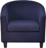 2-piece chair cover, telescopic chair cover, soft armrest chair cover, detachable furniture protector, living room armrest chair cover, navy blue In Australia - Darrahopens