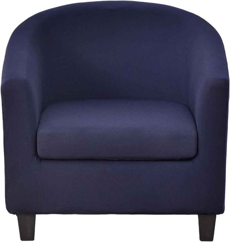 2-piece chair cover, telescopic chair cover, soft armrest chair cover, detachable furniture protector, living room armrest chair cover, navy blue In Australia - Darrahopens