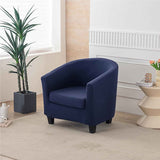 2-piece chair cover, telescopic chair cover, soft armrest chair cover, detachable furniture protector, living room armrest chair cover, navy blue In Australia - Darrahopens