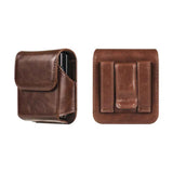Cell Phone Waist Pouch Small Mobile Phone Waist Holder Leather Hiking Walking Carry Case Smartphone Waist Wallet Handbag，dark brown In Australia - Darrahopens