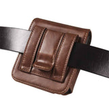 Cell Phone Waist Pouch Small Mobile Phone Waist Holder Leather Hiking Walking Carry Case Smartphone Waist Wallet Handbag，dark brown In Australia - Darrahopens