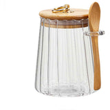 Sugar Bowls Sugar Container Glass Coffee Canister Airtight Storage Jar with Lid and Spoon Candy Jar Coffee Bar Accessories Storage Beans Powder (Conical) In Australia - Darrahopens