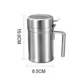 Stainless Steel Olive Oil Dispenser Bottle, Leak-Proof Cooking Oil Can, Drip Free Kitchen Dispenser Pot, Syrup Jar keeper, Storage Container with Lid, Easy to Fill and Clean (500ml) In Australia - Darrahopens