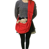 Dog Cat Sling Carrier, Small Dog Carrier, Adjustable Dog Sling, pet bag, Collar Hook for Dog/Cat/(Red) In Australia - Darrahopens