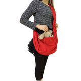Dog Cat Sling Carrier, Small Dog Carrier, Adjustable Dog Sling, pet bag, Collar Hook for Dog/Cat/(Red) In Australia - Darrahopens