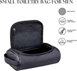 Minimalist Travel Toiletry Organizer Dopp Kit Water-resistant Shaving Bag for Toiletries Accessories, Door Room Essentials, Ideal Chrismas Gifts For Men（Black） In Australia - Darrahopens