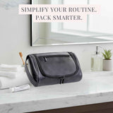 Minimalist Travel Toiletry Organizer Dopp Kit Water-resistant Shaving Bag for Toiletries Accessories, Door Room Essentials, Ideal Chrismas Gifts For Men（Black） In Australia - Darrahopens