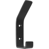 2pcs Stainless Steel Single Robe Hook Wall Mounted Towel Hook Black Painted Clothes Hook Bathroom Door Kitchen Hardware (Black) In Australia - Darrahopens