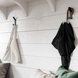 2pcs Stainless Steel Single Robe Hook Wall Mounted Towel Hook Black Painted Clothes Hook Bathroom Door Kitchen Hardware (Black) In Australia - Darrahopens