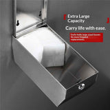 Paper Towel Dispenser - 304 Grade Stainless Steel, Wall Mounted, High Capacity Dispenser for Commercial Bathrooms, Restrooms In Australia - Darrahopens