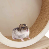 Small Pets Exercise Wheel Hamster Wooden Mute Running Spinner Wheel Play Toy for Rat Gerbil Mice Chinchillas Hedgehogs Guinea Pigs （Small 15*8.5*17CM) In Australia - Darrahopens