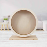 Small Pets Exercise Wheel Hamster Wooden Mute Running Spinner Wheel Play Toy for Rat Gerbil Mice Chinchillas Hedgehogs Guinea Pigs （Small 15*8.5*17CM) In Australia - Darrahopens