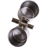 Bird Water Feeder Dishes Bird Bowl for Cage Coop Cups Parrot Food Hanging Pet Animal Stainless Steel Birdcage Bowls Feeding Perches Play Stand with Clamp In Australia - Darrahopens