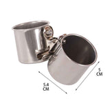 Bird Water Feeder Dishes Bird Bowl for Cage Coop Cups Parrot Food Hanging Pet Animal Stainless Steel Birdcage Bowls Feeding Perches Play Stand with Clamp In Australia - Darrahopens