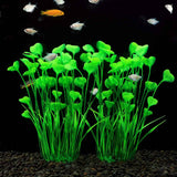 Plastic Fish Tank Plants, 2 Pack Artificial Tall Aquarium Plants for Fish Tank Decor,Fish tank landscaping decoration with aquatic plants  (Green) In Australia - Darrahopens