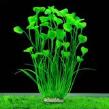 Plastic Fish Tank Plants, 2 Pack Artificial Tall Aquarium Plants for Fish Tank Decor,Fish tank landscaping decoration with aquatic plants  (Green) In Australia - Darrahopens